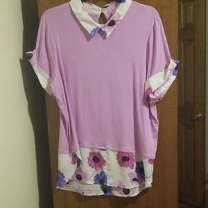Elle purple prep top